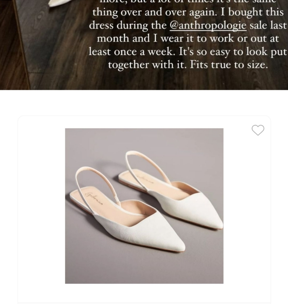 Anthropologie Guilhermina Leather Flats, sz. 8M. New, never worn. Taupe. - Picture 7 of 12